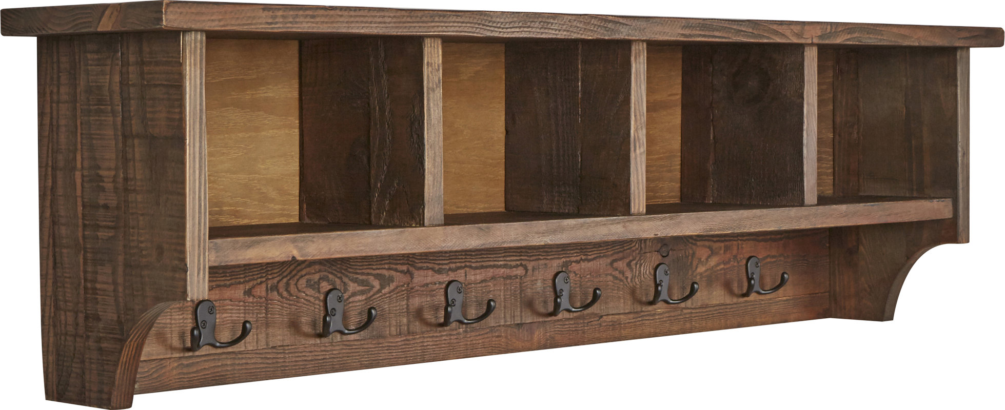 Loon Peak Somers Wall Mounted Coat Rack with Storage Cubbies & Reviews